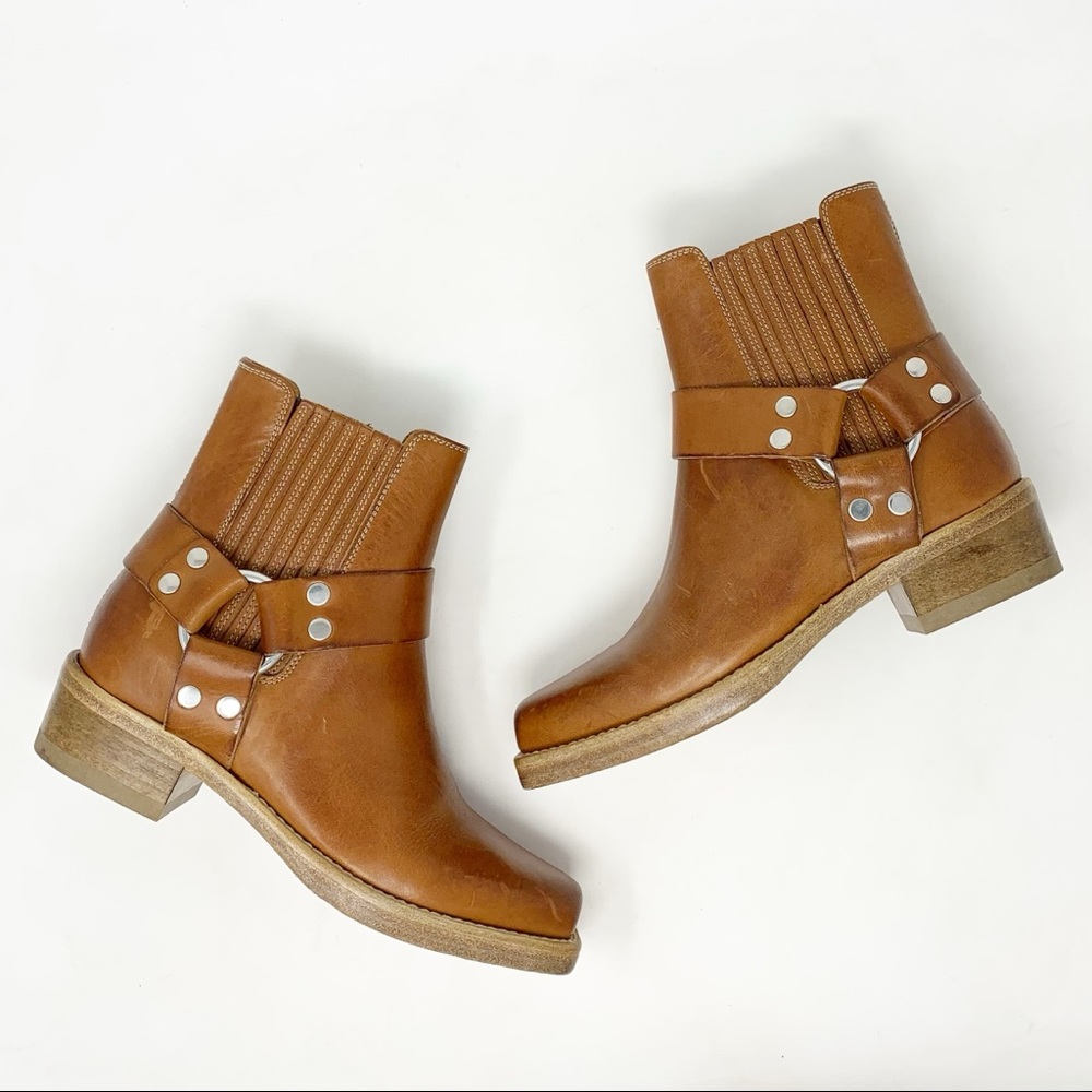 RE/DONE | Short Cavalry Boots Worn Caramel 36